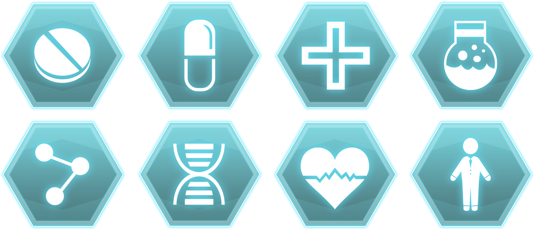 Transparent Hexagonal Icons Medical Symbols Raising Healthcare Awareness - Download Free Stock Images Pikwizard.com