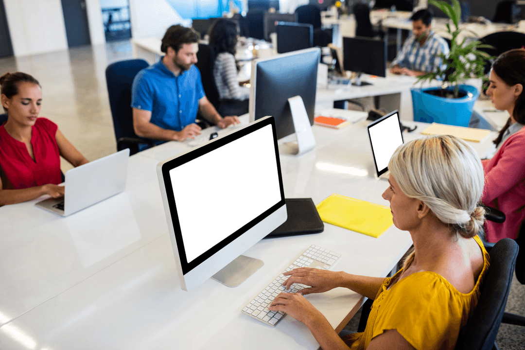 Transparent Team Collaboration in Modern Office Setting