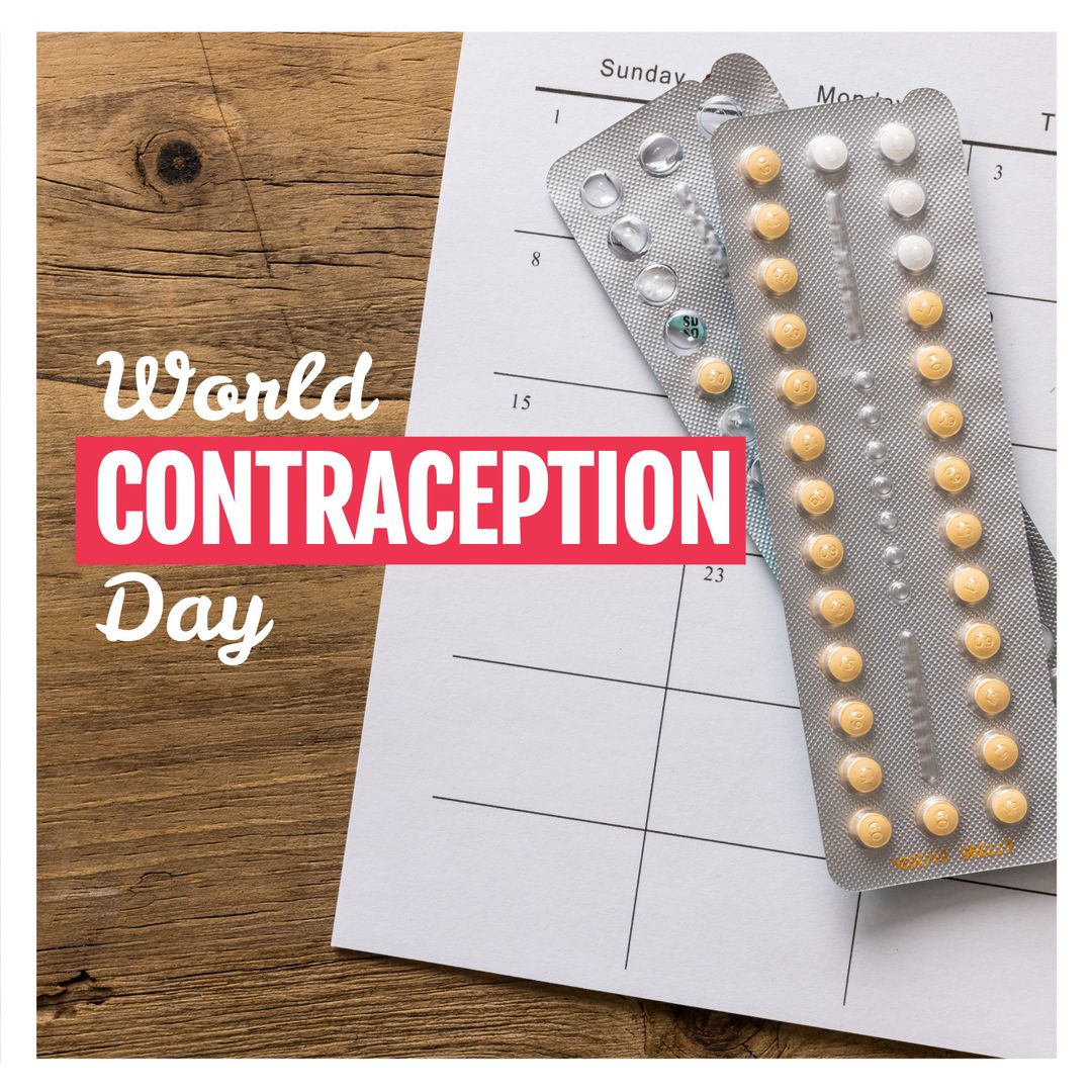 World Contraception Day Campaign with Pills and Calendar