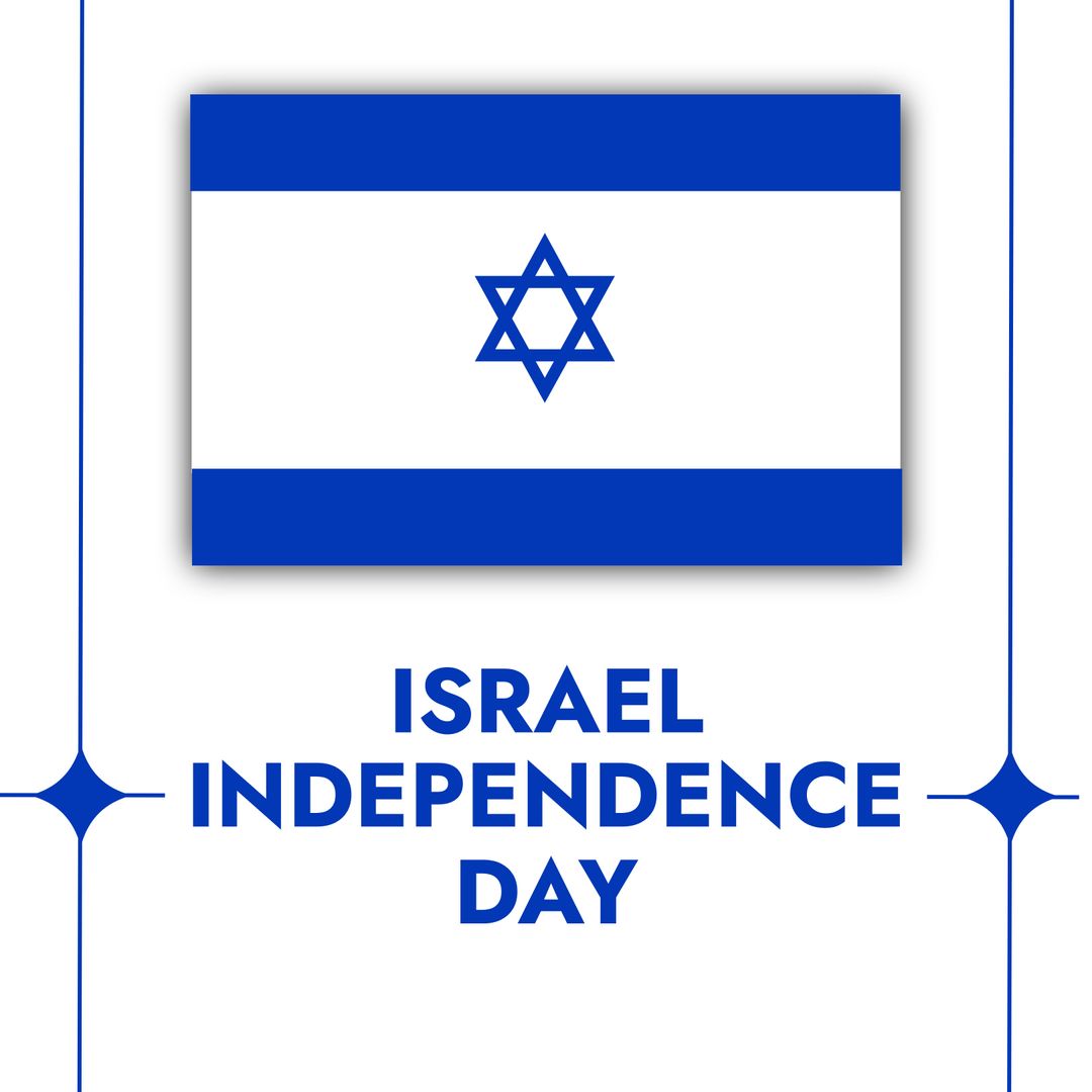 Israel Independence Day Celebration Concept with Flag