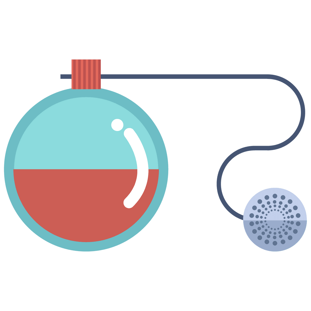 Transparent Perfume Bottle Icon with Space for Text