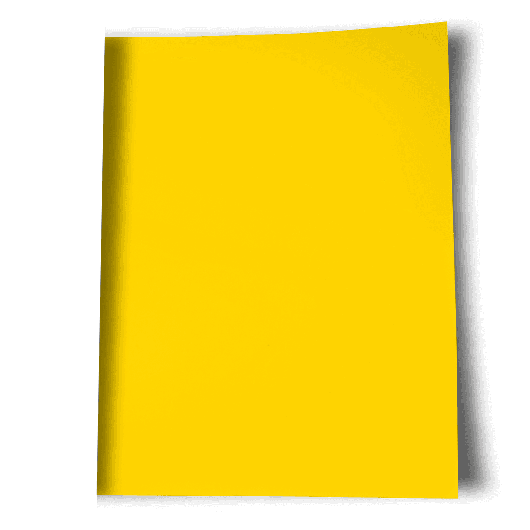 Abstract Geometric Yellow and Black Shape on Transparent Background