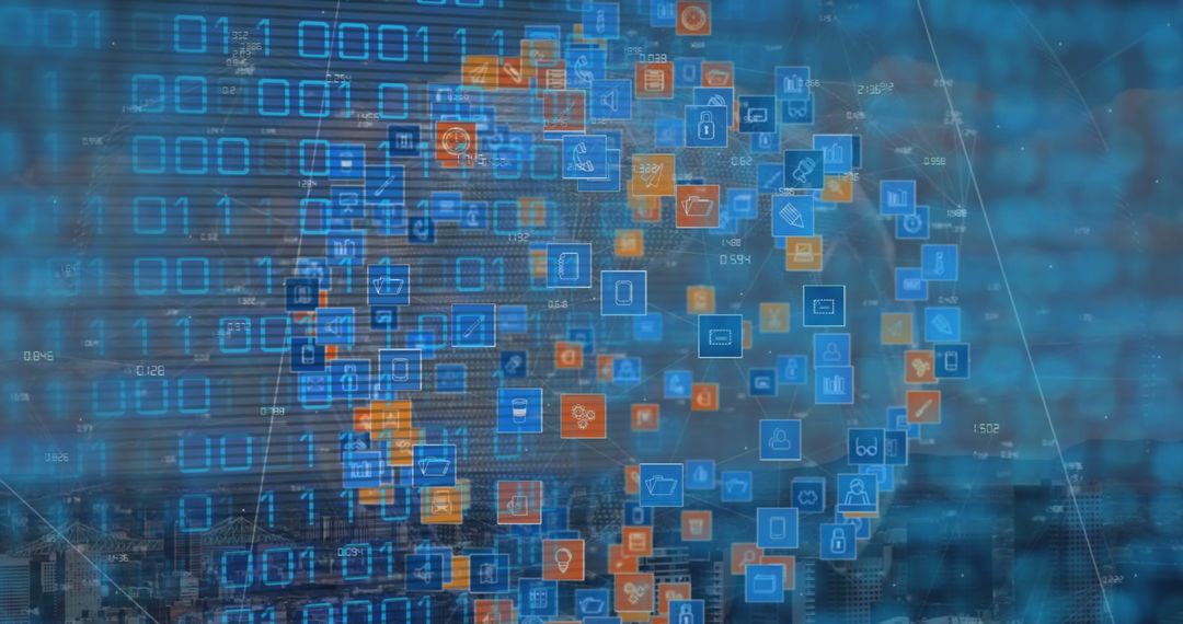 Digital Network Security in Futuristic Technological Concept