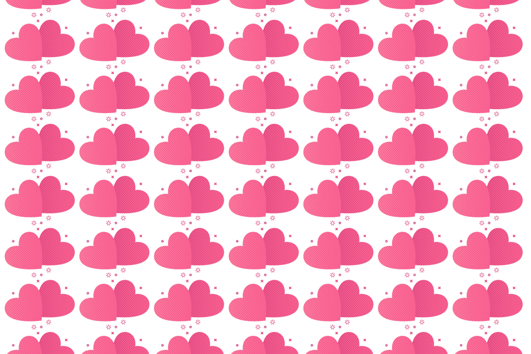 Seamless Transparent Pink Hearts Pattern for Valentine's Designs