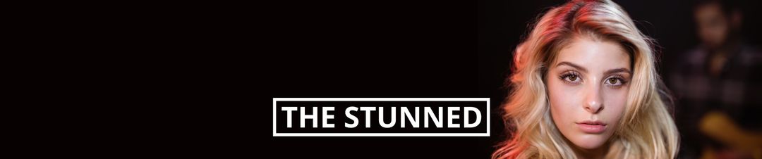 Dramatic Portrait of Woman Exhibiting Shock and Disbelief