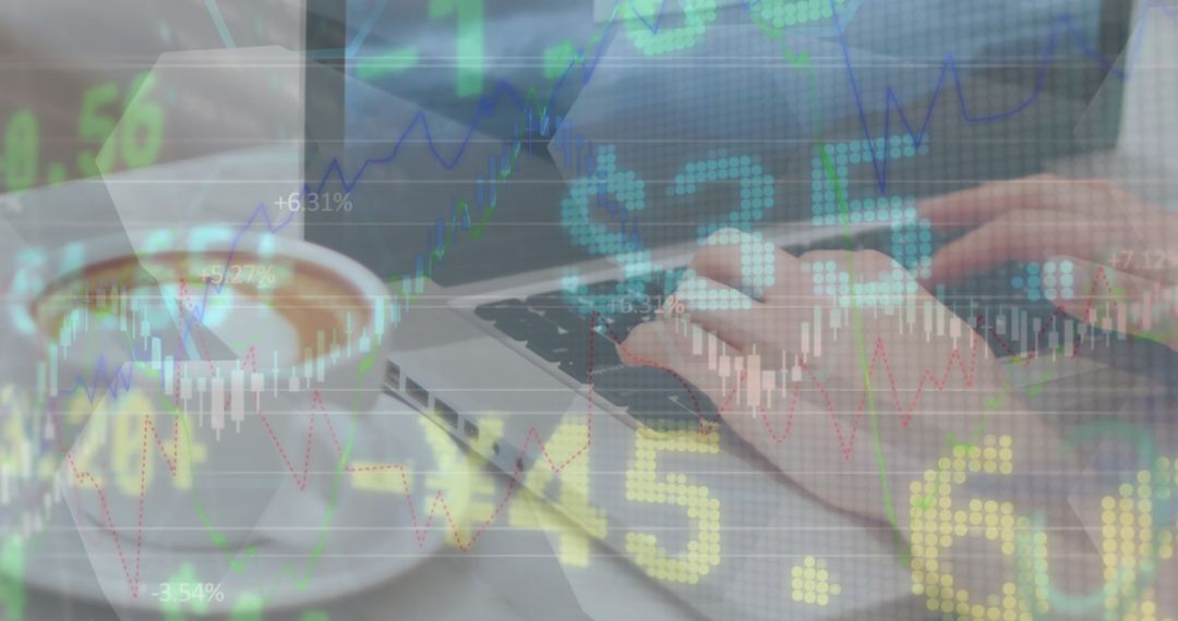 Financial Data Analysis with Overlay of Trading Graphics