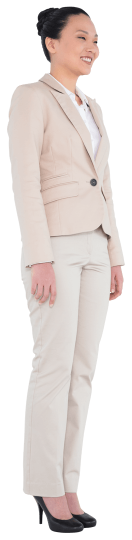 Transparent PNG of Smiling Asian Businesswoman Standing Confidently