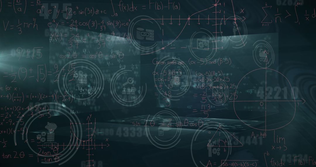 Mathematical Equations and Data Processing Digital Convergence