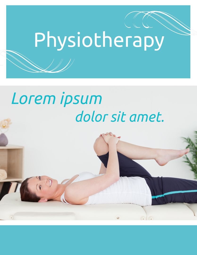 Woman Performing Physiotherapy Exercise for Wellness and Recovery