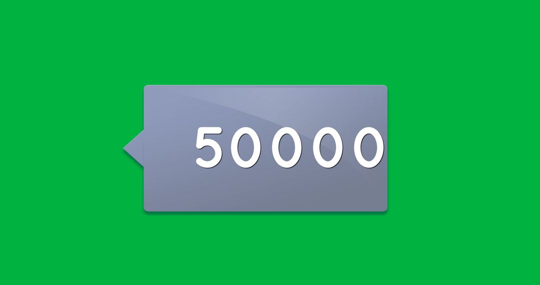 Grey Tag Displaying 50000 Notification Count