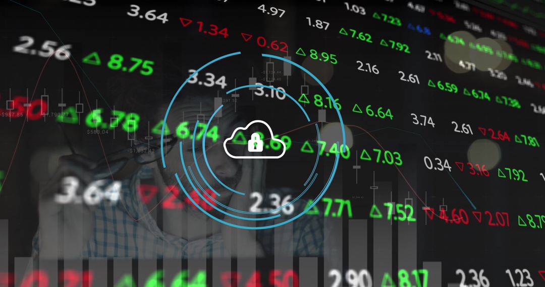 Frustrated Businessman Analyzing Stock Market Data in Office