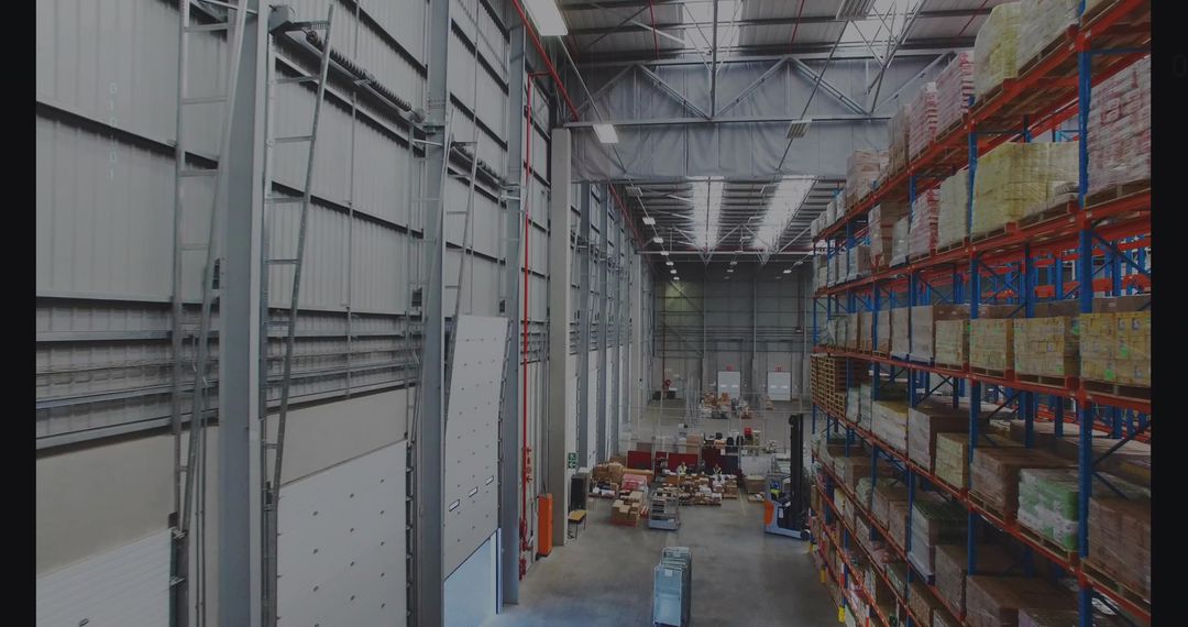 Large Modern Warehouse with Pallet Racking and Stock