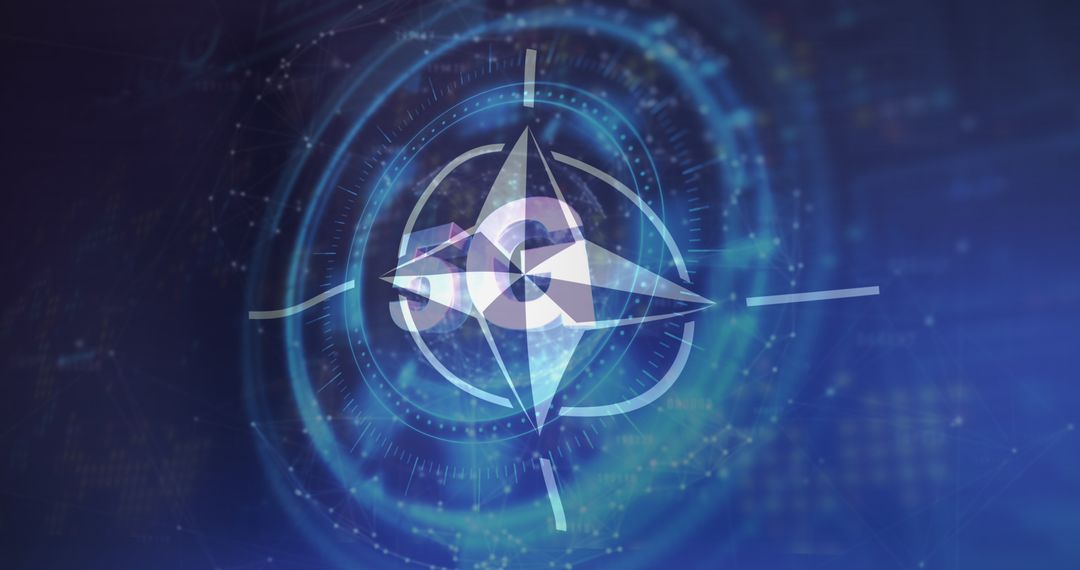 5G Technology and NATO Symbolizing Global Connectivity