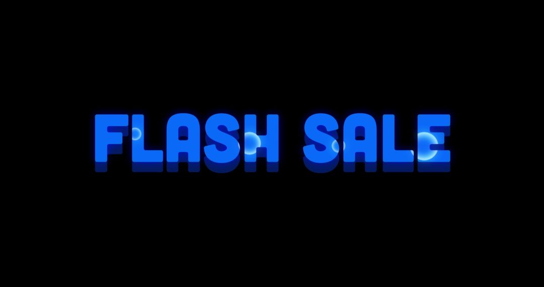 Flash Sale Announcement with Swirling Paint Effect on Black Background