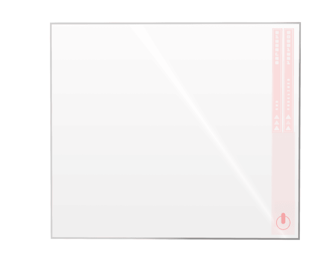 Digital Interface Panel on Transparent Background