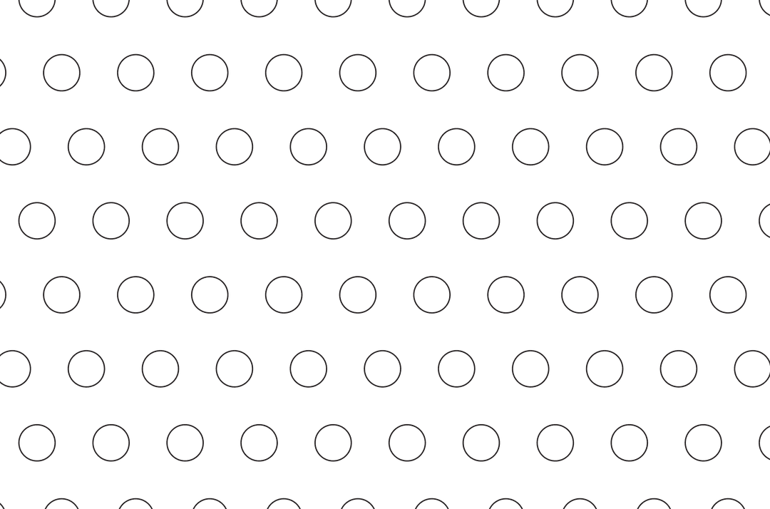 Black Circle Pattern Design on Transparent Background