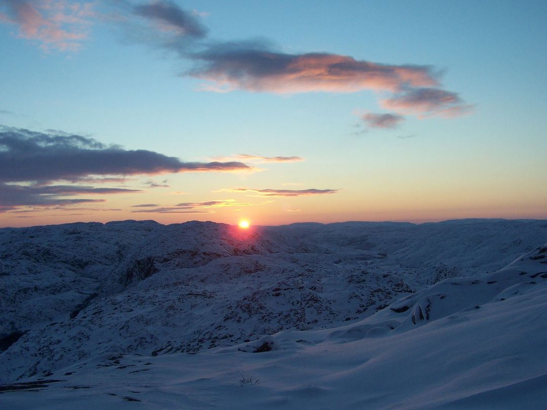 Breathtaking Winter Mountain Landscape at Sunrise - Free Images, Stock Photos and Pictures on Pikwizard.com