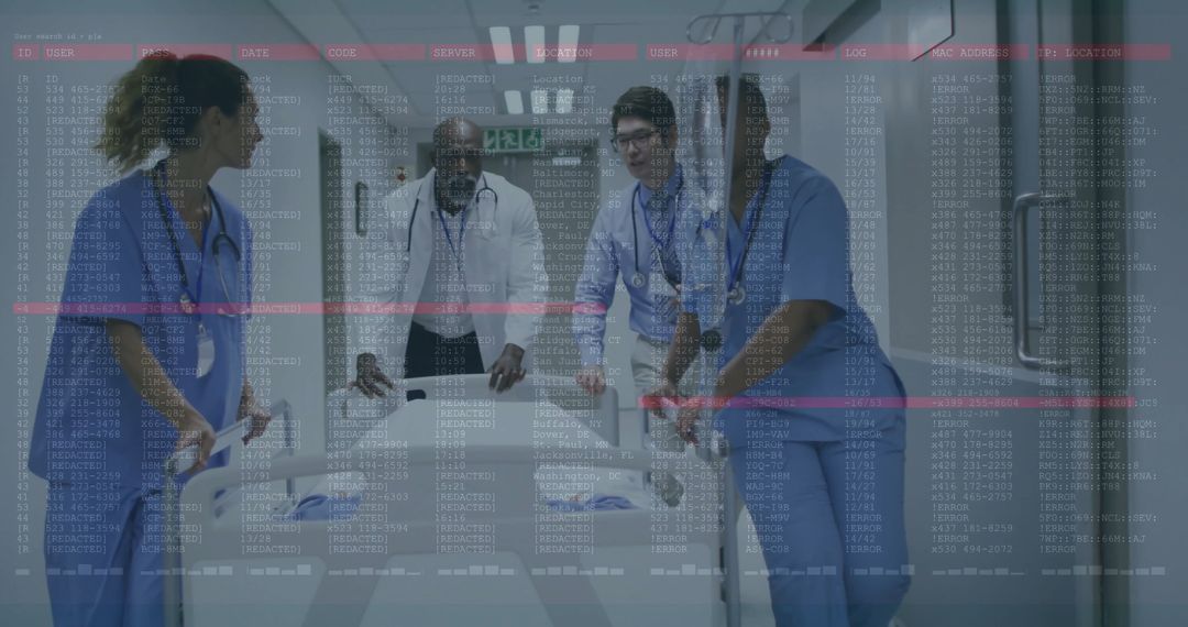 Emergency Medical Staff During Code Blue Hospital Scenario