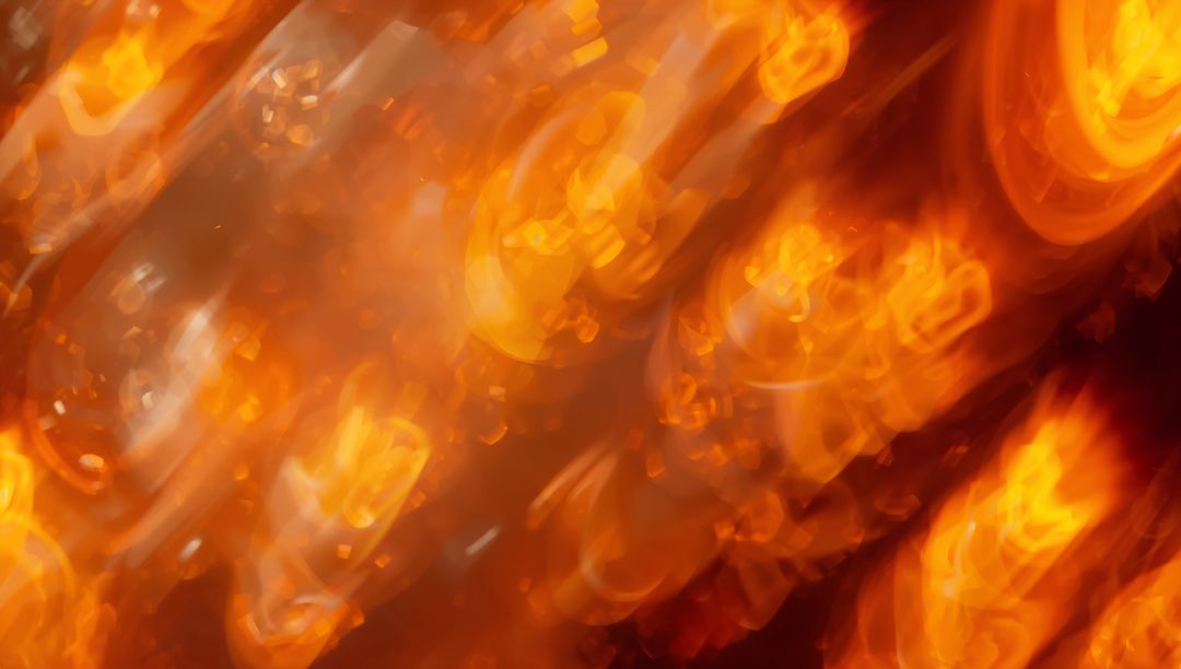 Radiant Abstract Design with Glowing Amber Highlights