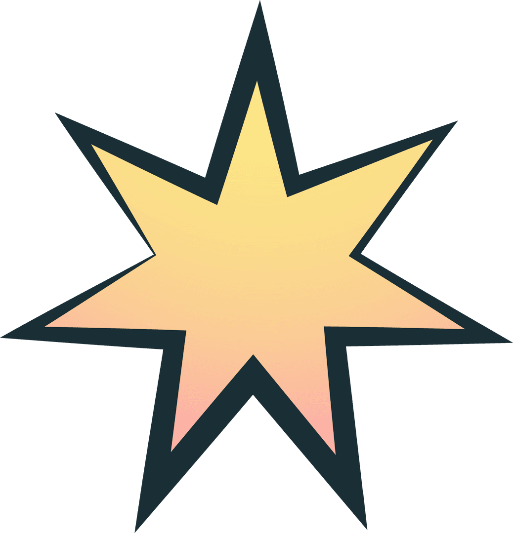 Vibrant Comic-Style Starburst Design on Transparent Canvas