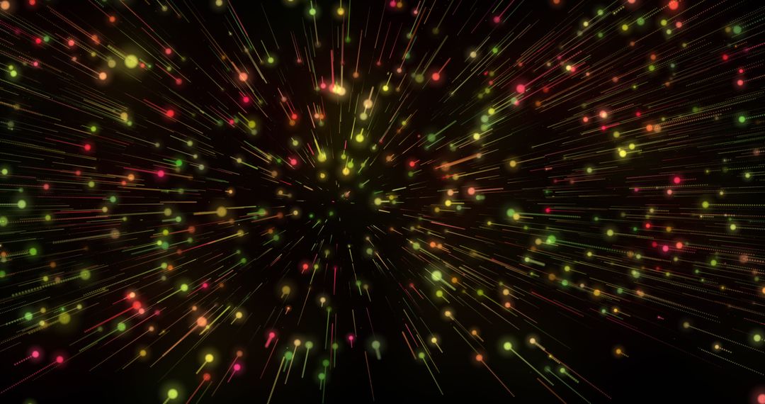 Vibrant Abstract Background with Colorful Light Trails