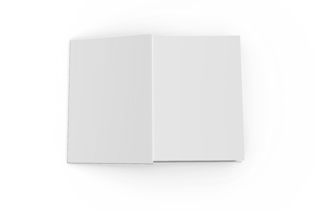 Blank Cards Illustration on Transparent Background with Copy Space