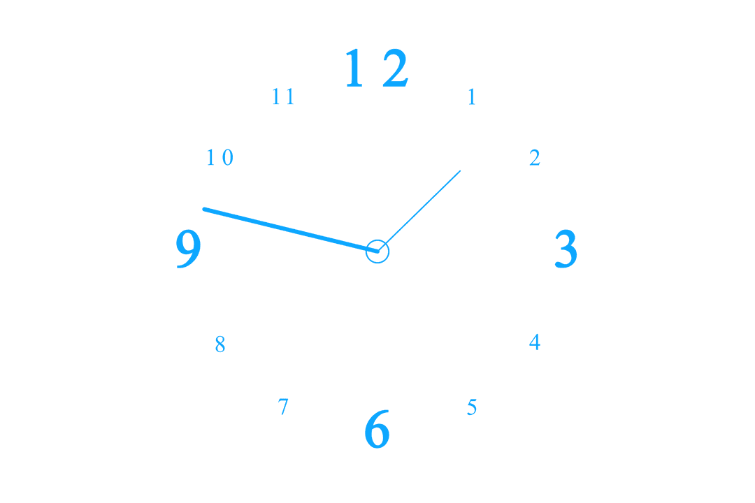 Blue Clock Illustration on Transparent Background for Timely Designs