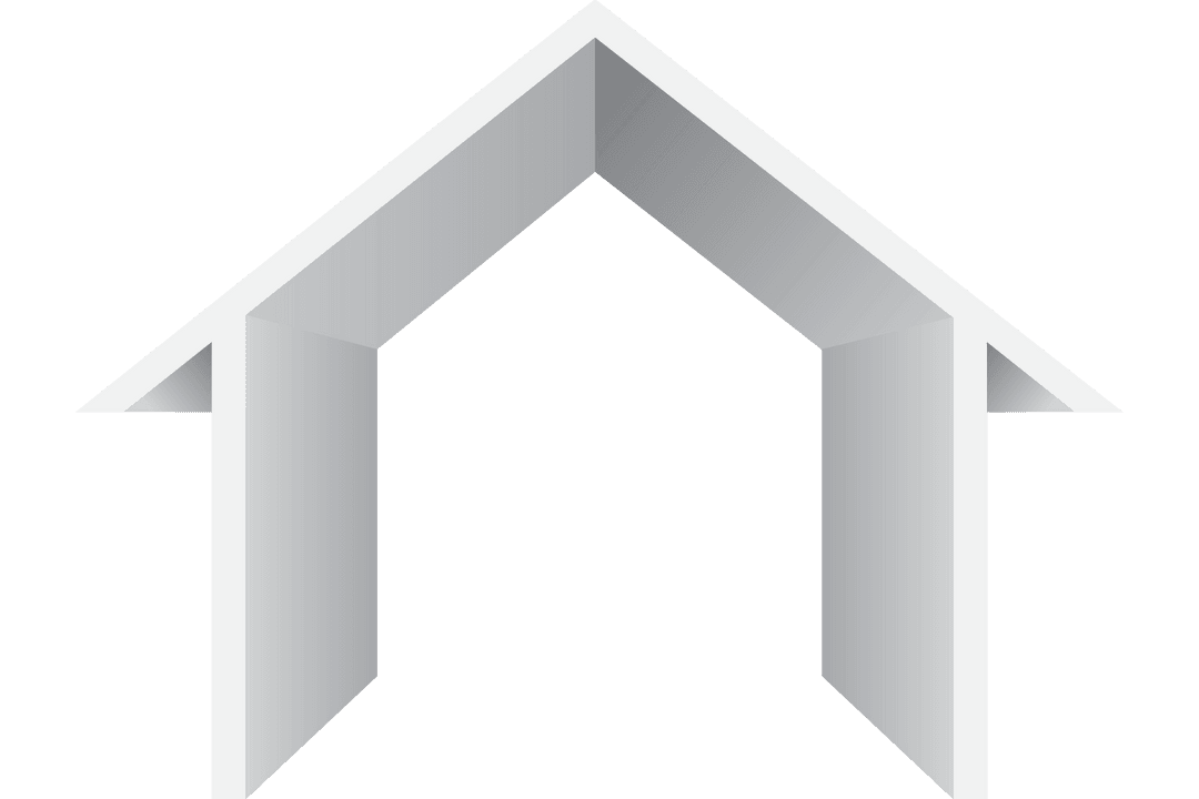 Abstract House Shape on Transparent Background