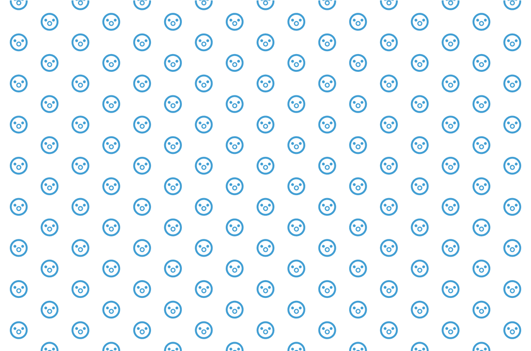 Digital Blue Surprised Emoji Pattern on Transparent Background