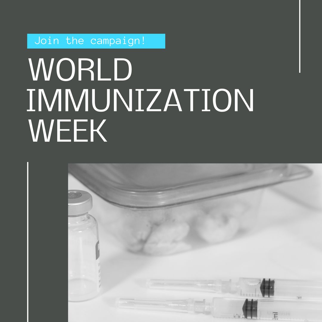 Join the Campaign for World Immunization Week Awareness - Download Free Stock Templates Pikwizard.com