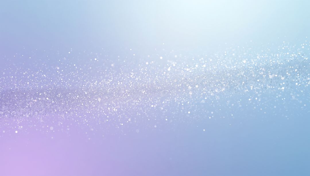 Glittering Pastel Gradient Band with Bokeh Sparkles and Ethereal Light Particles Background
