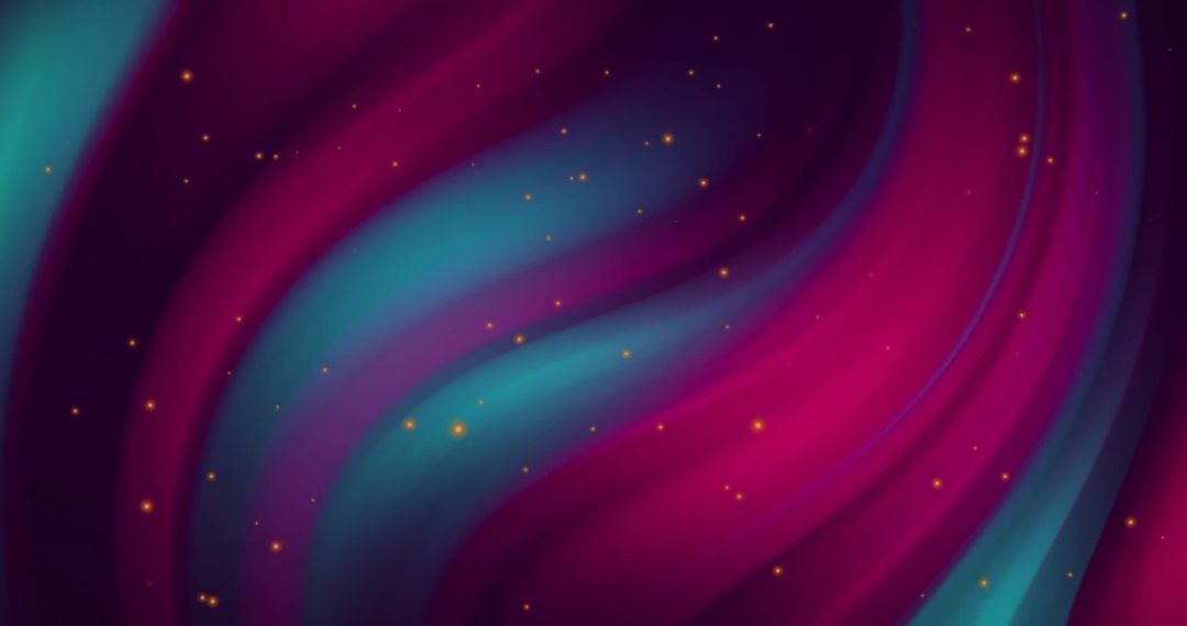 Vibrant Abstract Aurora with Starry Accents