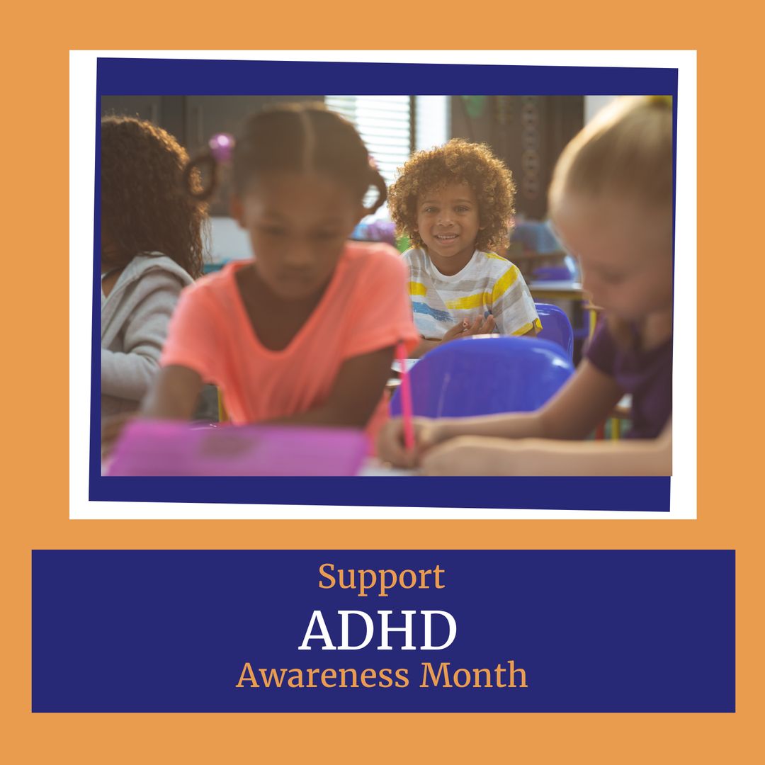 Diverse Classroom Supports ADHD Awareness Month