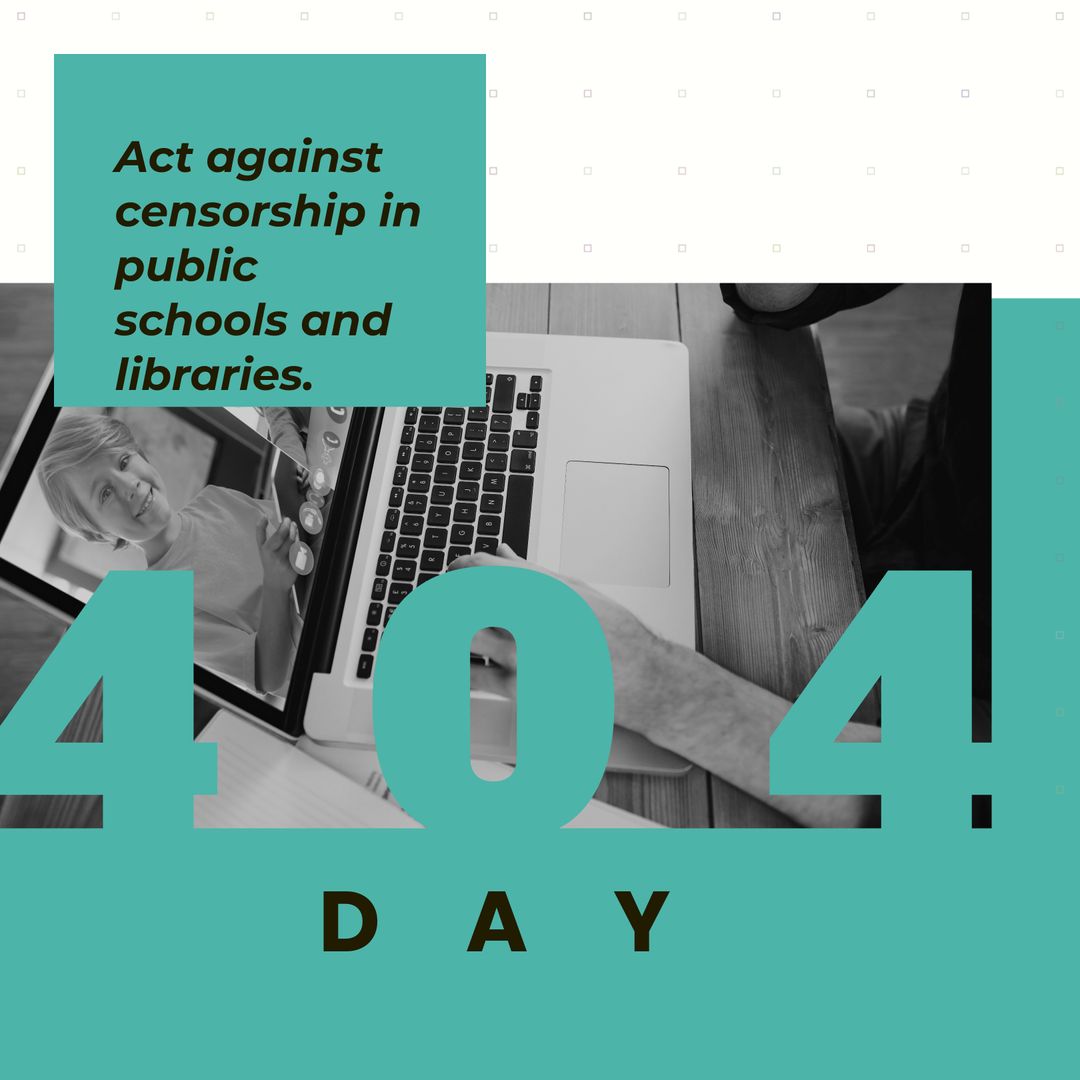 Censorship Awareness Campaign with 404 Day Messaging - Download Free Stock Templates Pikwizard.com