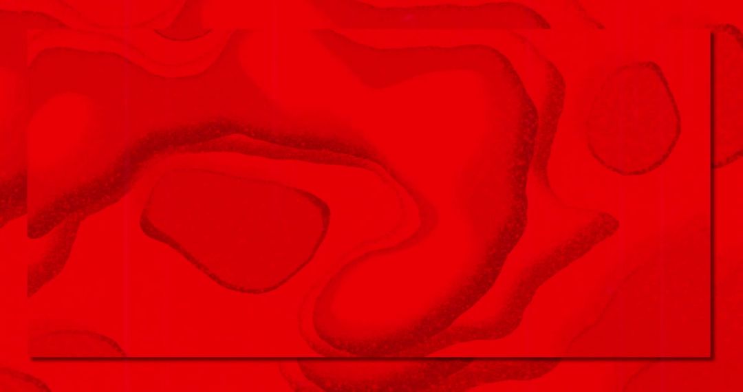 Abstract Red Texture with Fluid Shapes and Patterns
