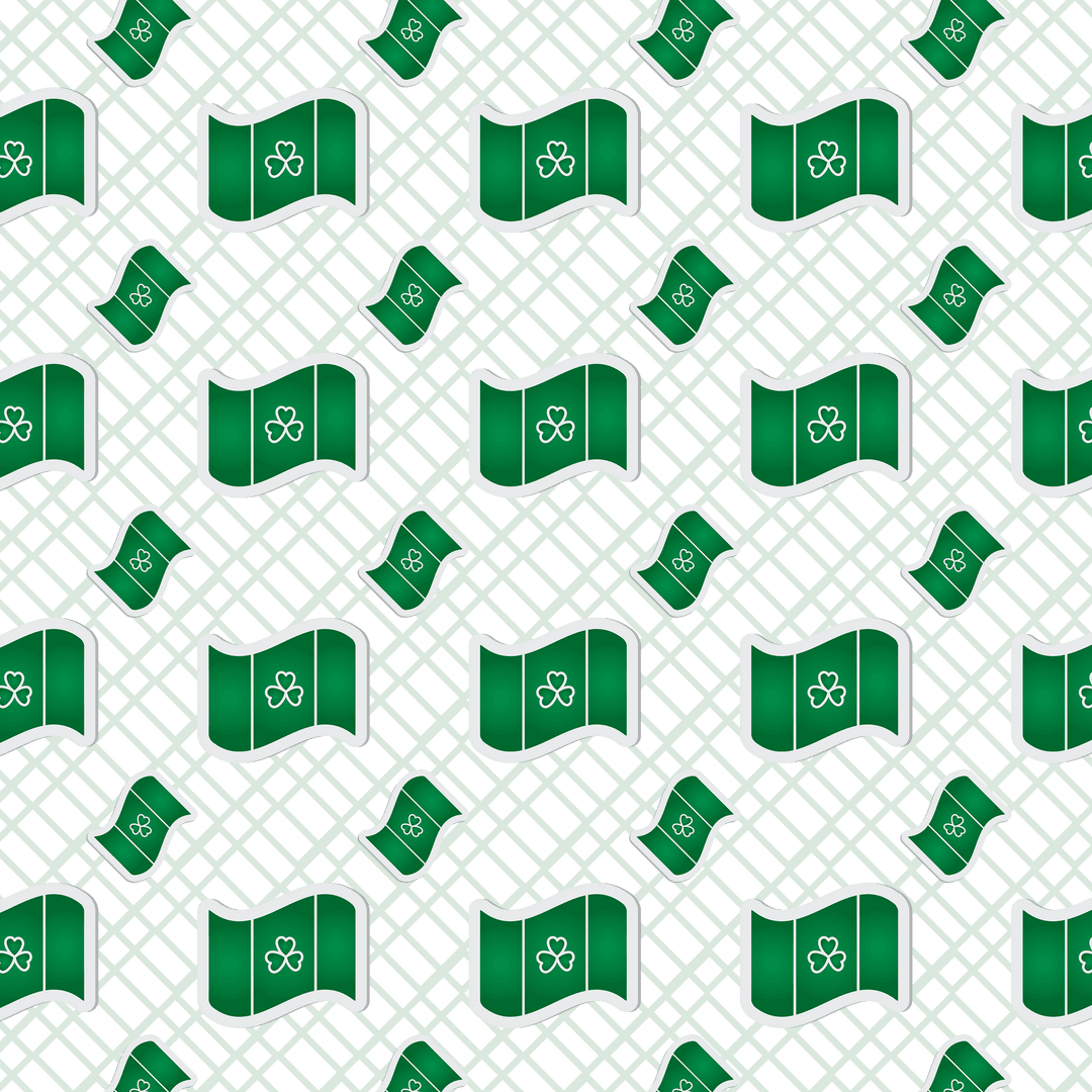 Repeating Clover Flag Pattern on Transparent Background - Download Free Stock Images Pikwizard.com