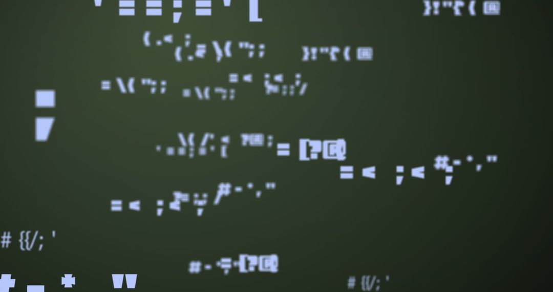 Abstract Digital Data Visual with Glitch Effect on Dark Background