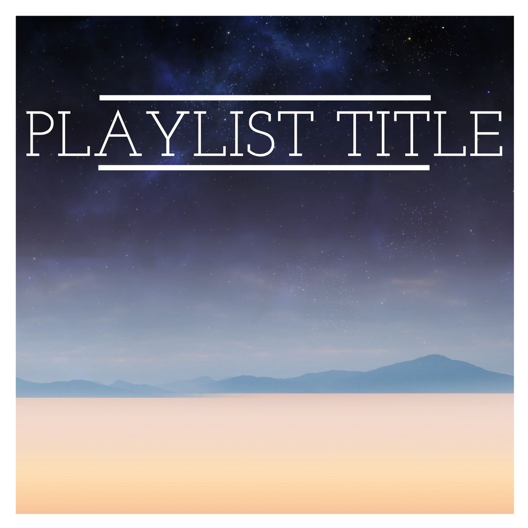 Serene Twilight Sky Playlist Cover for Meditation and Ambient Music