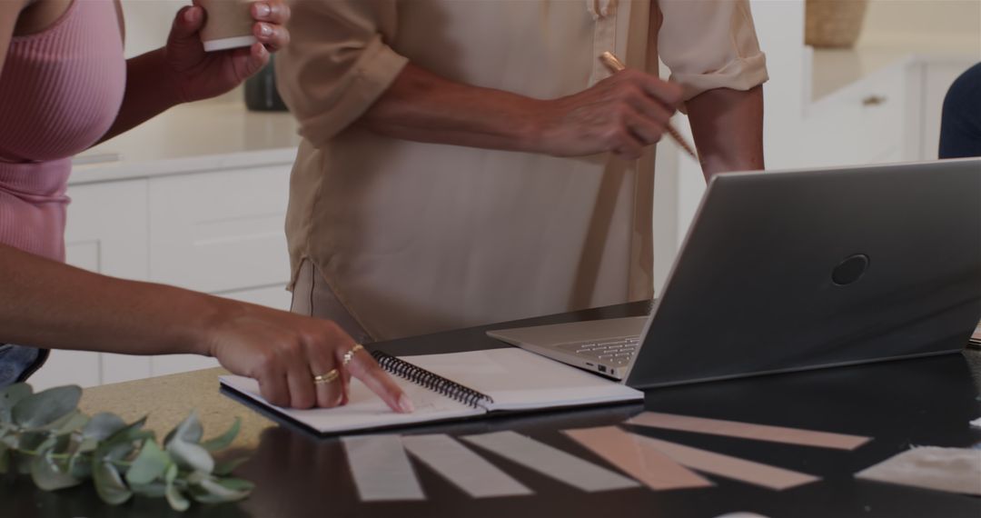 Creative Team Collaborating Over Design Project