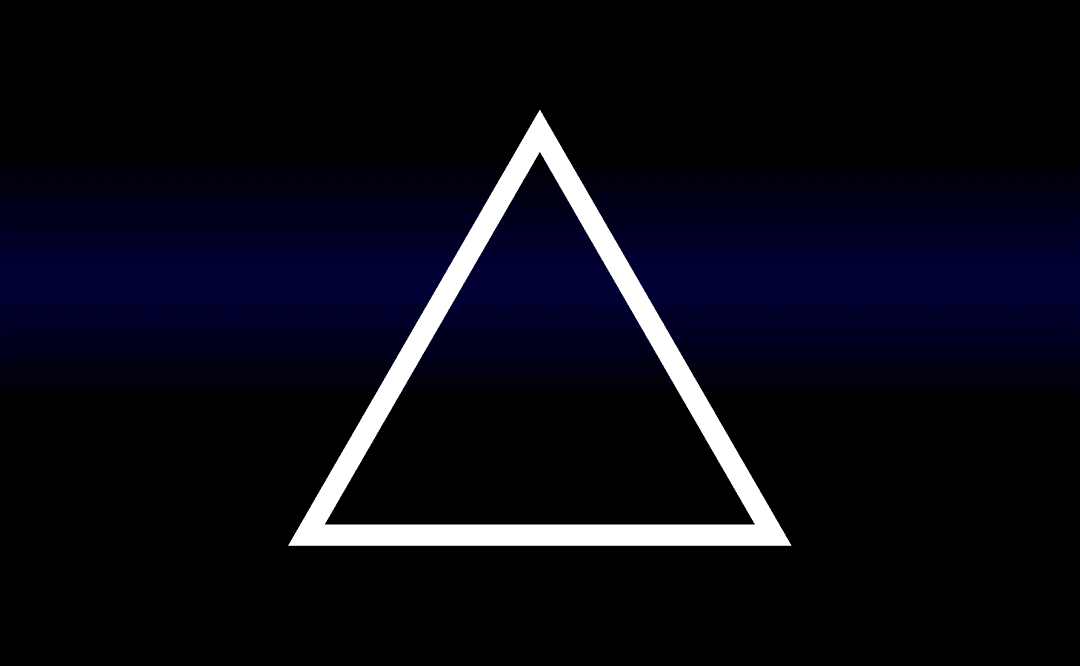 Minimalist Transparent Geometric Triangle Vector Design