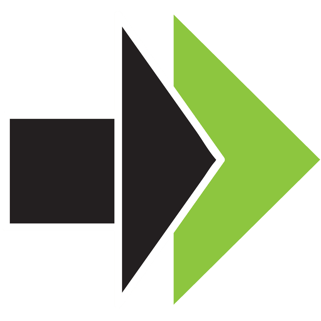 Black and Green Directional Arrow Illustration Transparent Vector