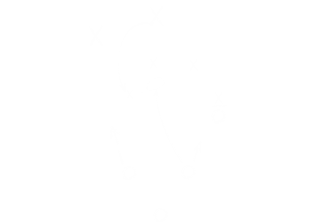 Transparent Sketch of Game Tactics on Transparent Background