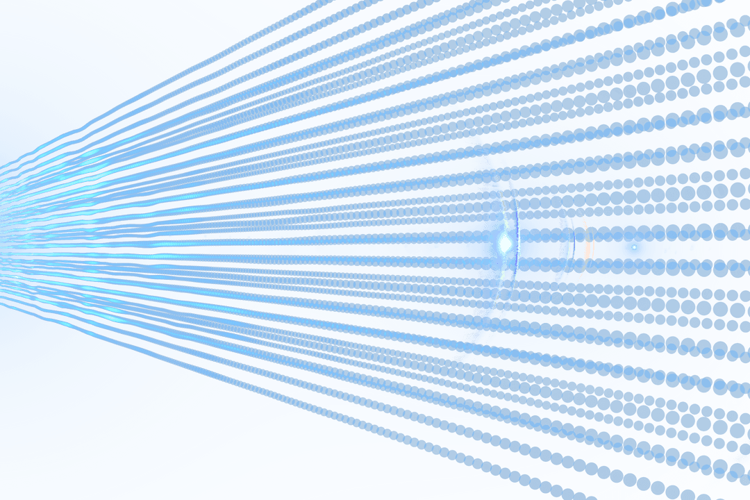 Abstract Blue Lines on Transparent Background with Modern Elements