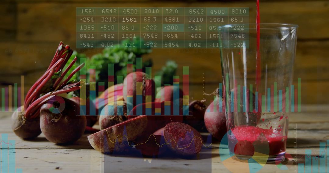 Organic Beets with Nutritional Data Visualization