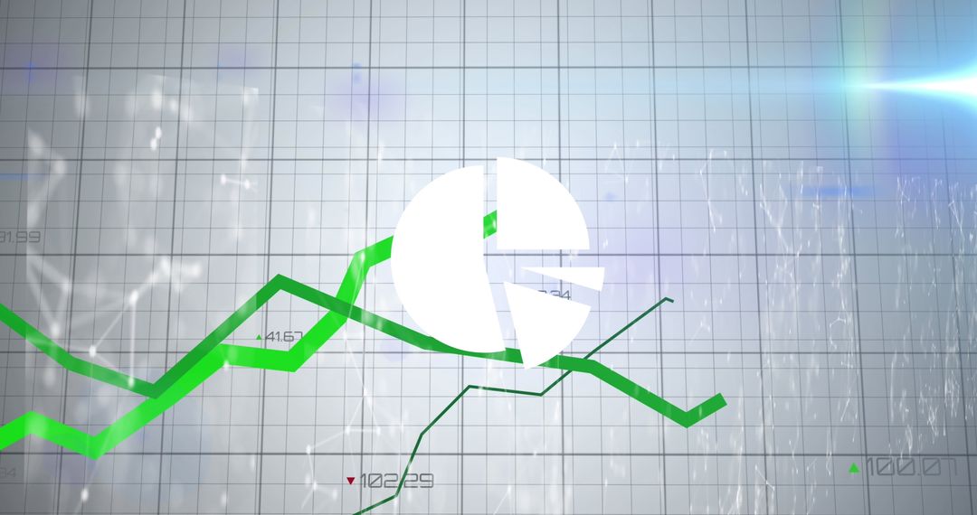 Abstract Financial Data Visualization Overlay Networking
