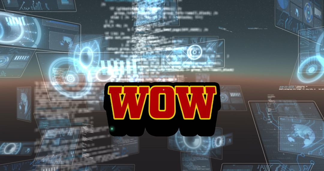 WOW Text Over Digital Screens and Data Streams