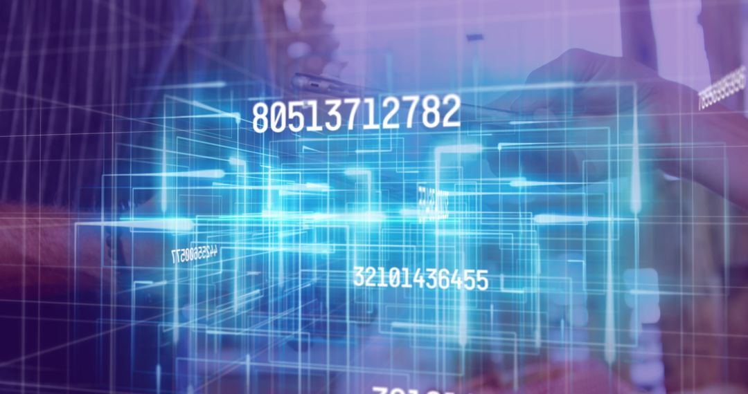 People Using Smartphones with Virtual Financial Interfaces