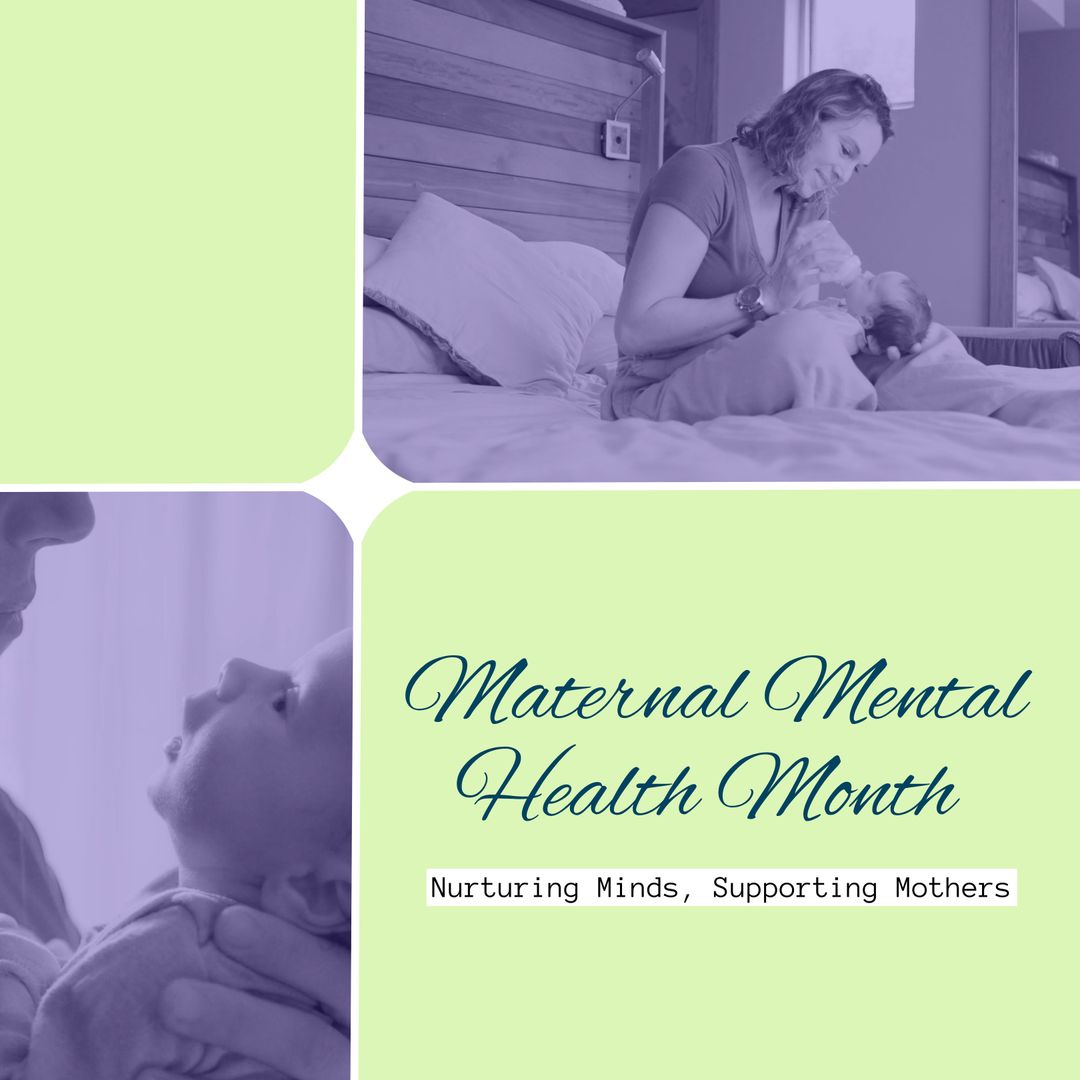 Celebrating Maternal Mental Health Month with New Mothers - Download Free Stock Templates Pikwizard.com