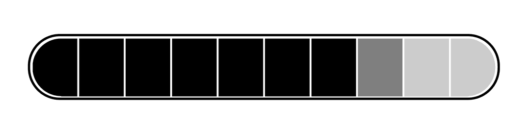 Loading Bar Icon on Transparent Background Vector Illustration