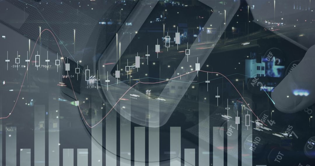 Abstract Financial Technology and Economy Concepts